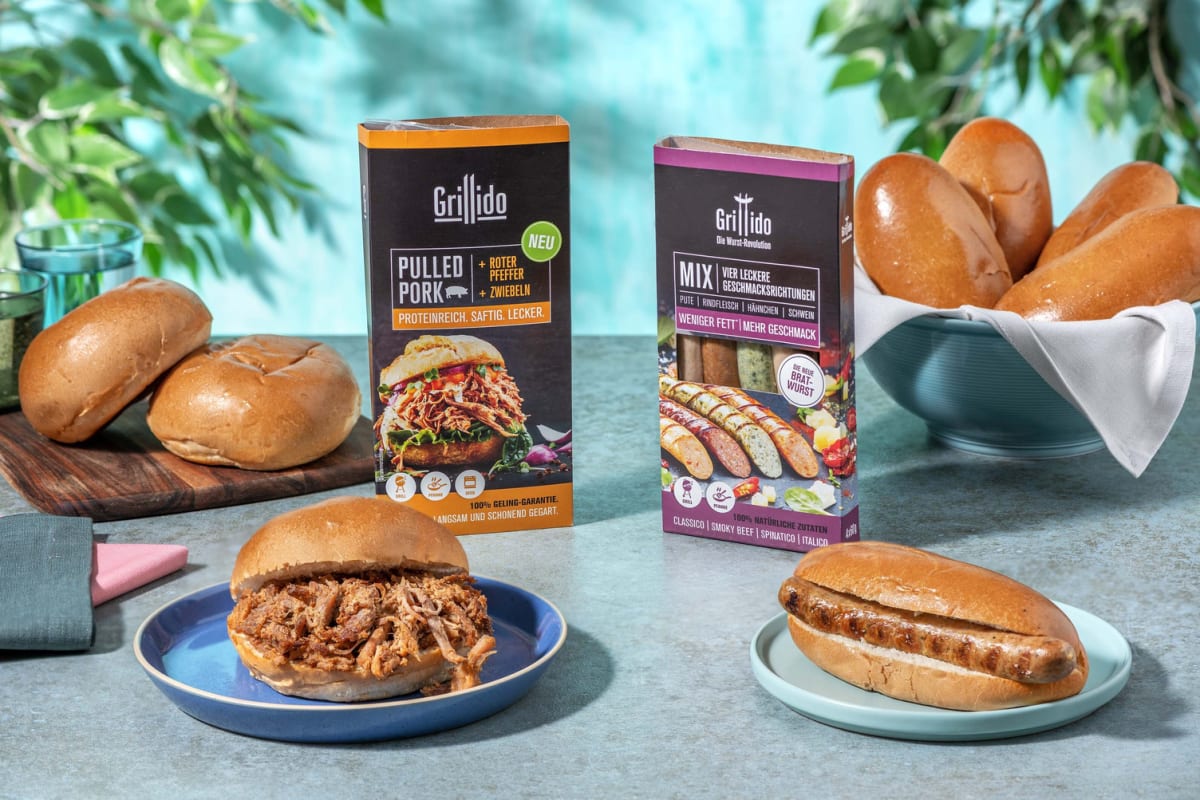 Günstiger im Multi-Paket: Pulled Pork Burger & Hot Dogs