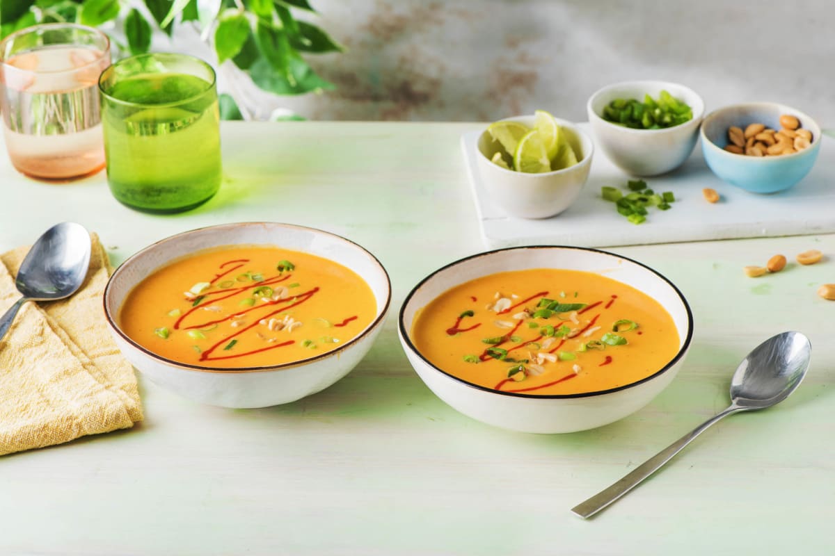 Thai-Kokos-Süßkartoffel-Suppe