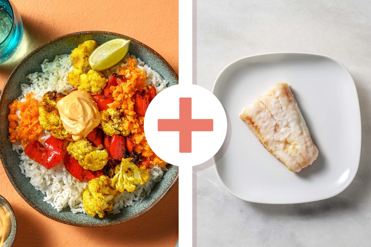 Asia-Bowl mit extra Schellfisch
