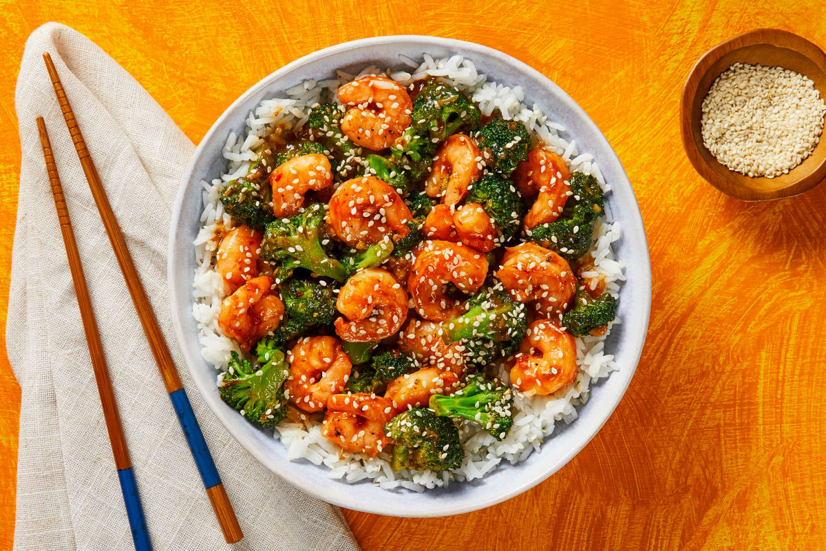 Spicy Shrimp & Broccoli Stir-Fry