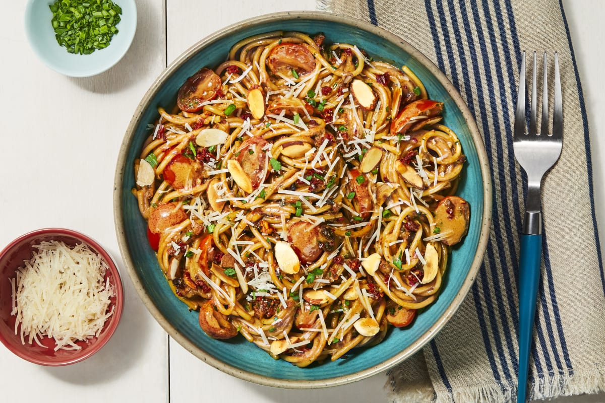 Sun-Dried Tomato Spaghetti with Shrimp