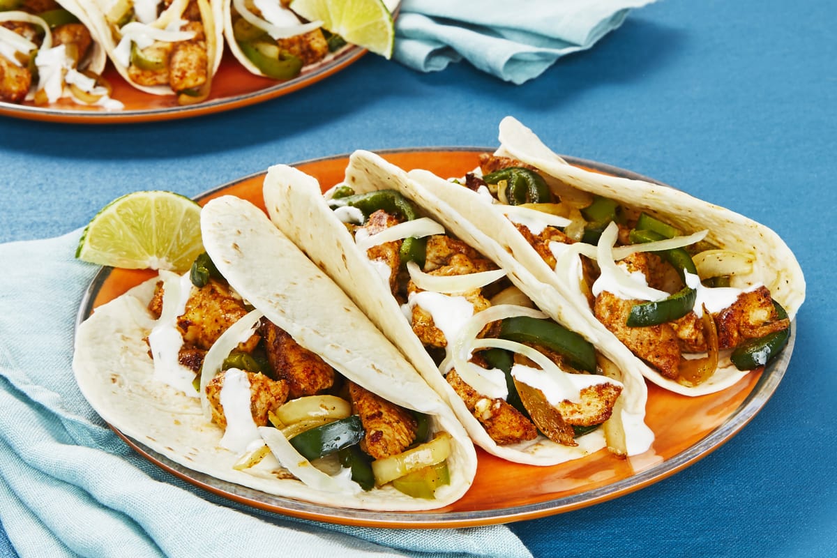 Garlic Lime Chicken Fajitas