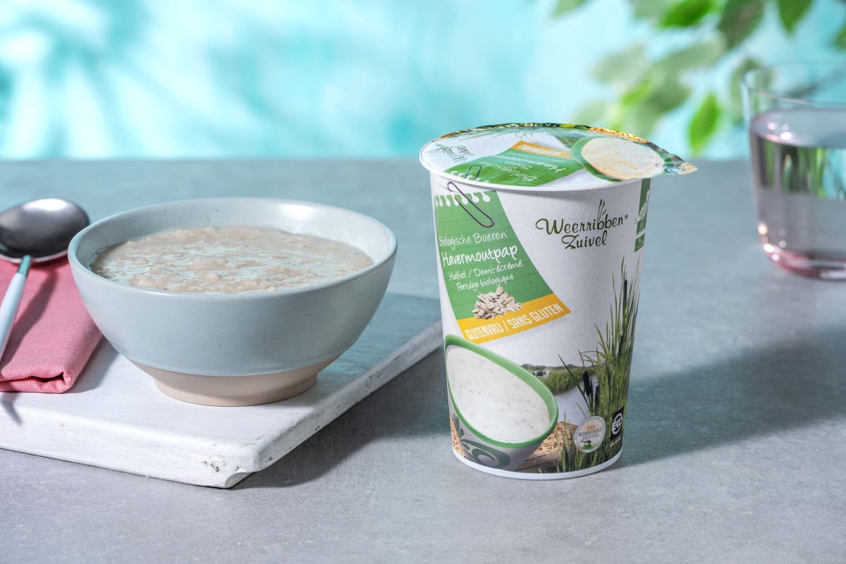 Porridge aux flocons d'avoine biologique