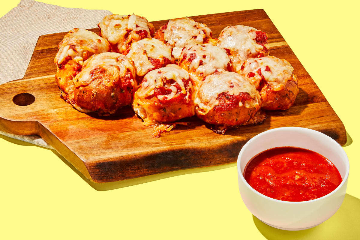 Cheesy Pull-Apart Pizza Biscuit Bombs