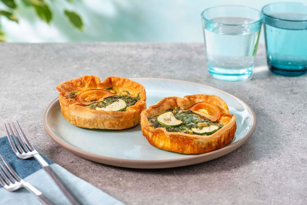 Mini-quiche spinazie en mozzarella