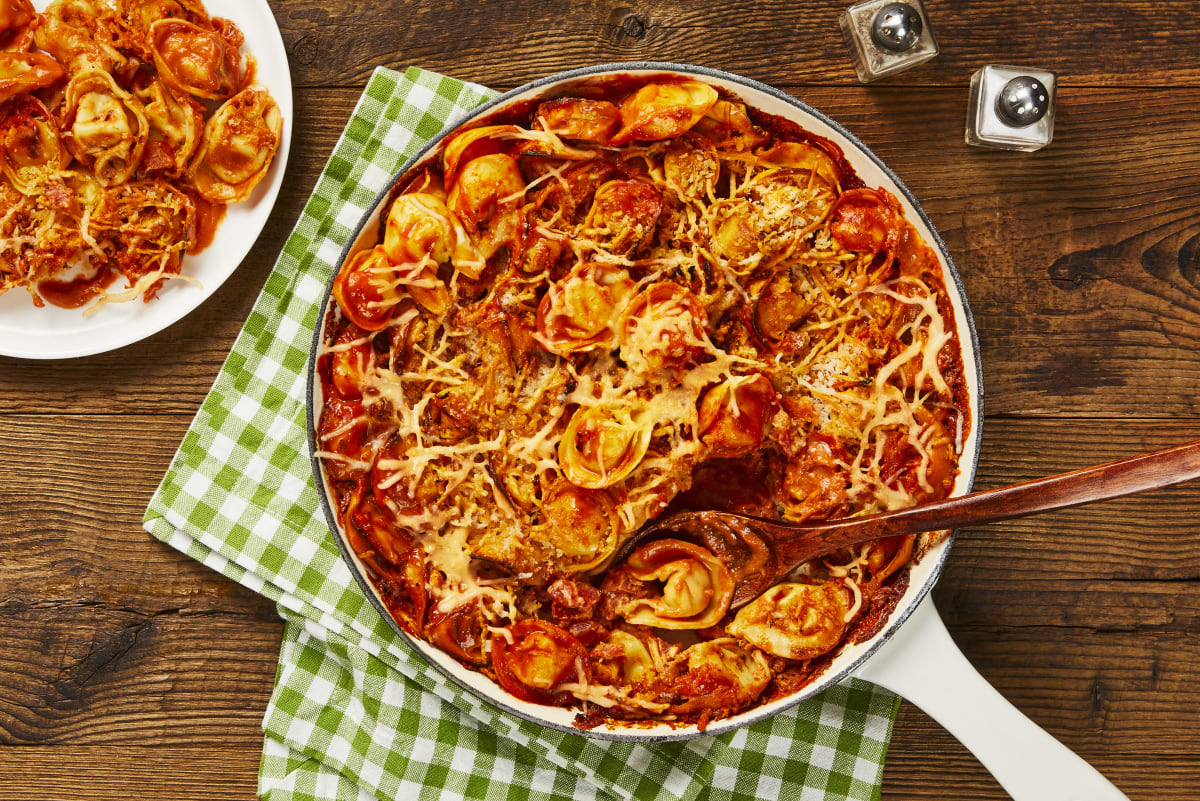 One-Pan Turkey & Tortelloni Bake