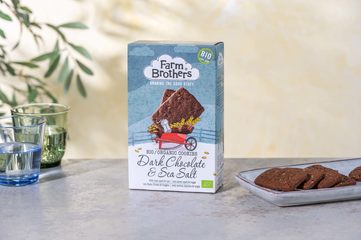 Farm Brothers - Koekjes Donkere Chocolade & Zeezout Recept | HelloFresh