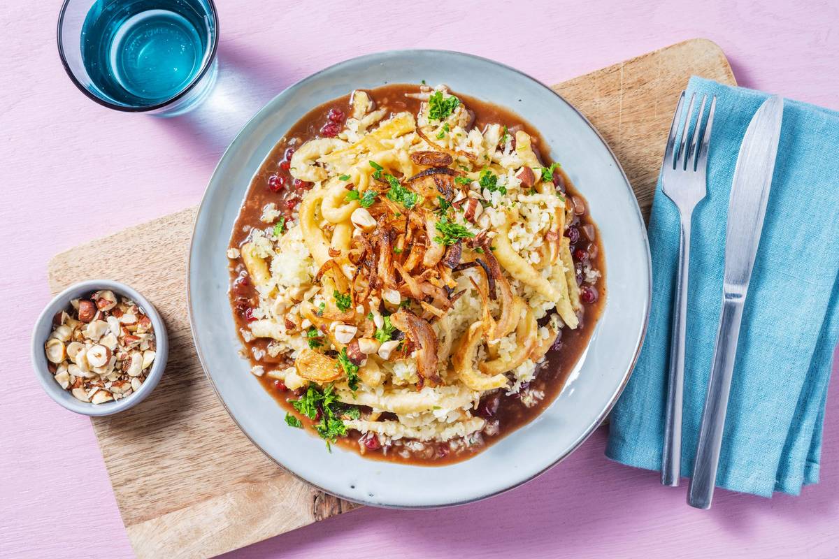 Sptzle Mit Bratensosse