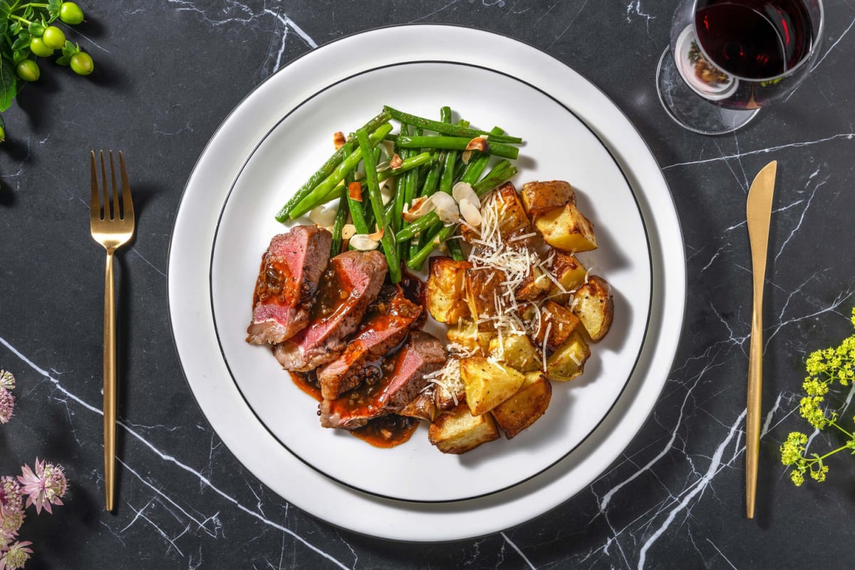 Simmentaler Rinderfilet mit Prinzessbohnen