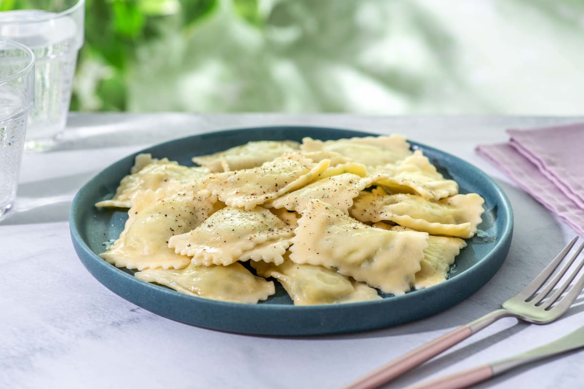 Ravioli spinazie en ricotta