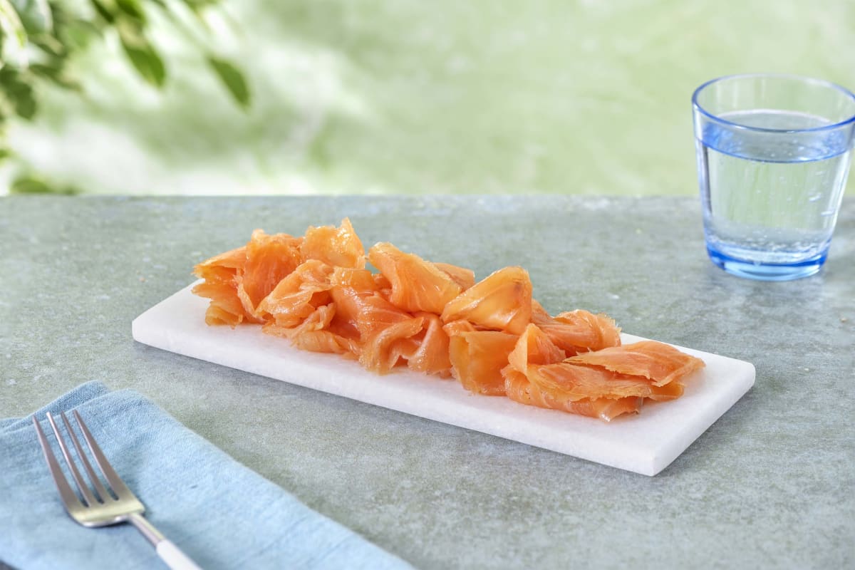 Koudgerookte zalm als extra