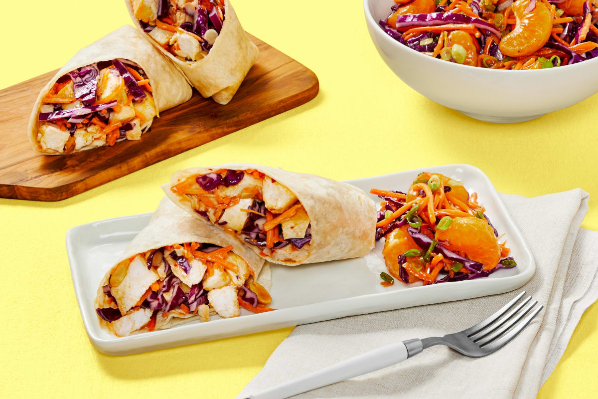 Chinese-Style Chicken Wraps
