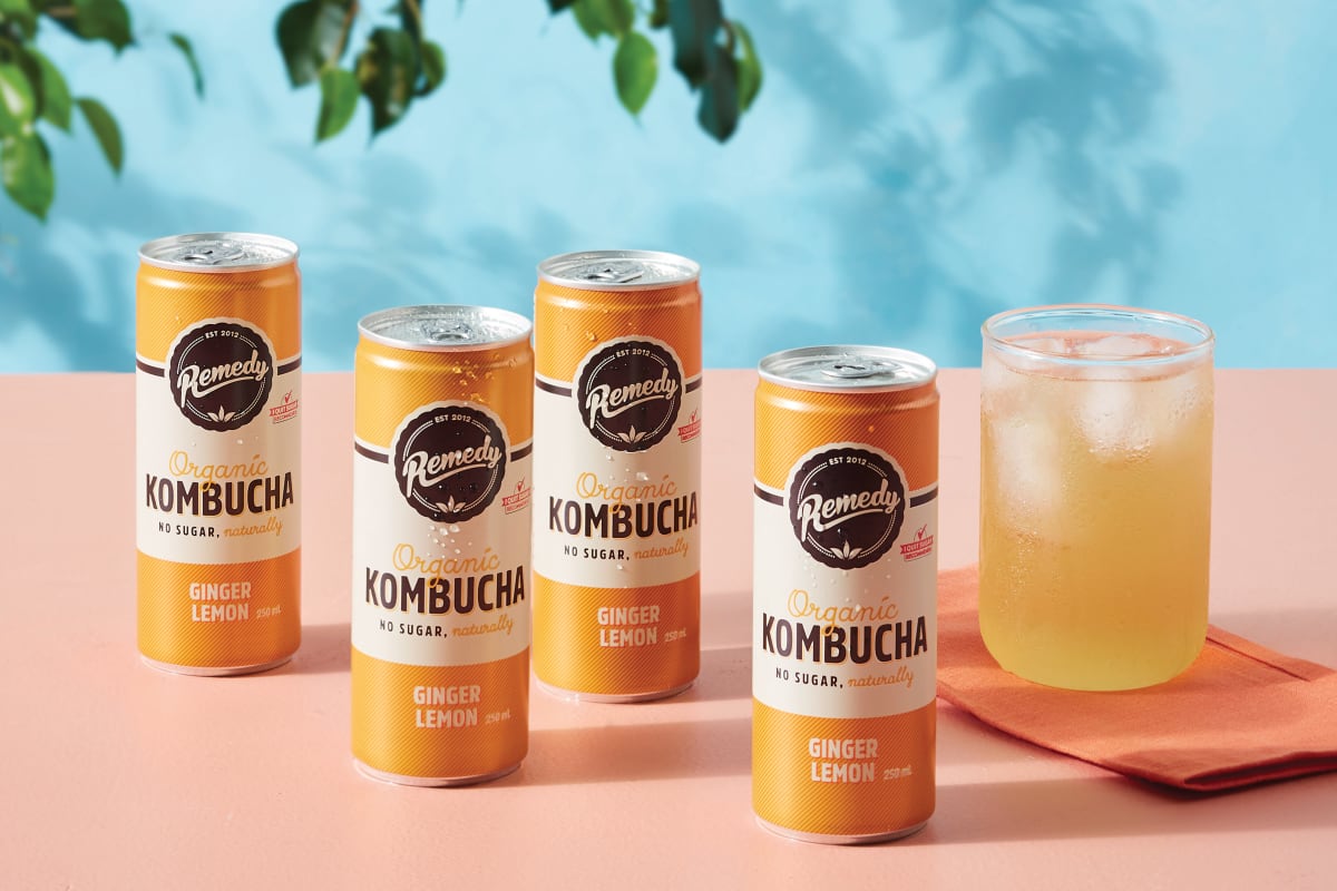 Ginger Lemon Kombucha