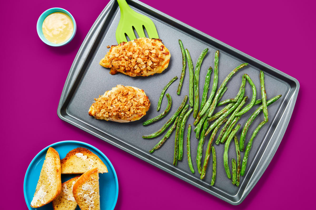 Sheet Pan Dijon Onion Crunch Chicken Recipe | HelloFresh