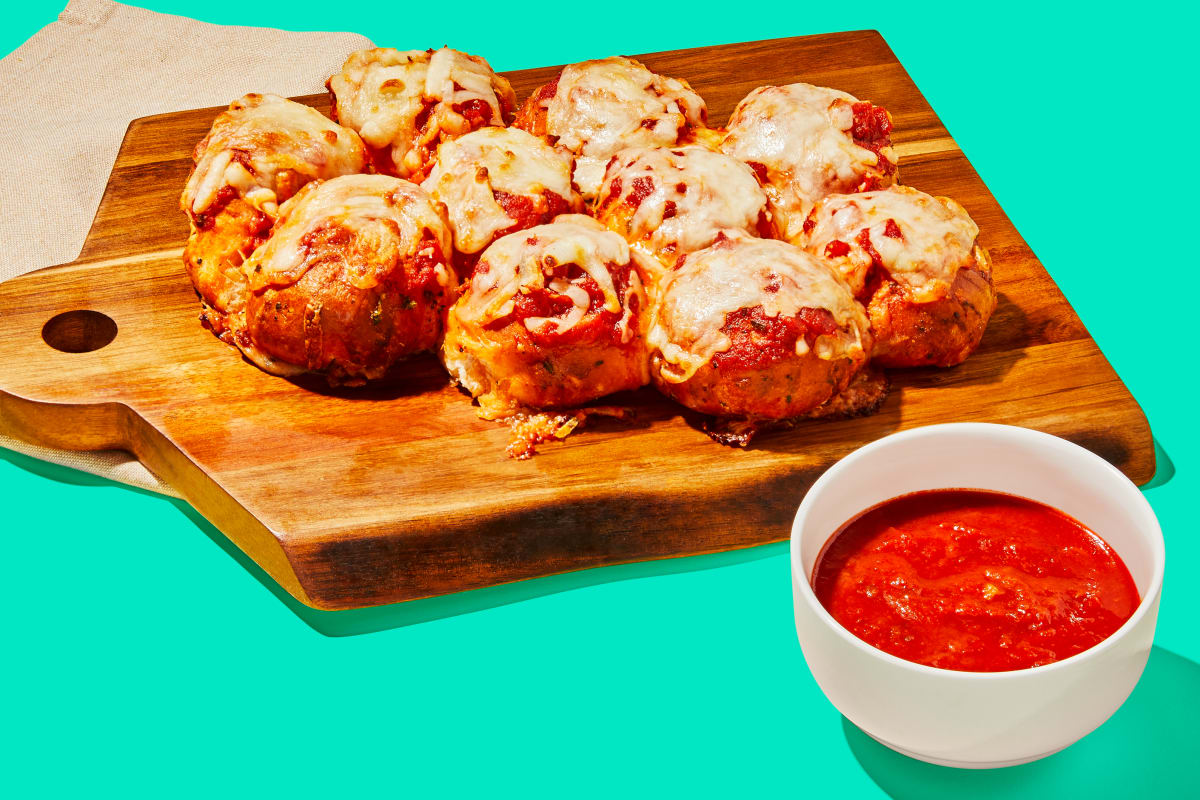 Cheesy Pull-Apart Pizza Biscuit Bombs