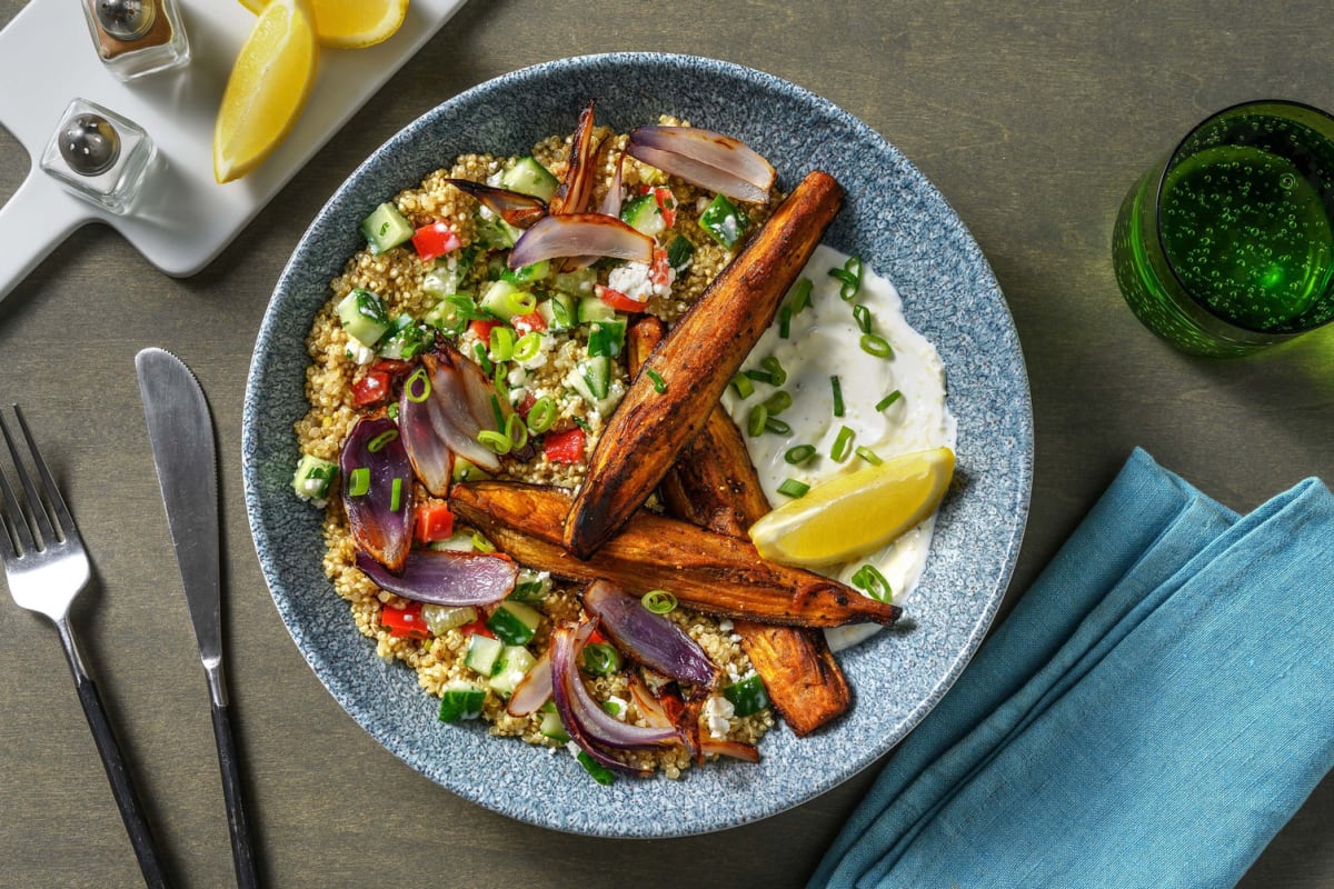 Honig-Harissa-Aubergine aus dem Ofen