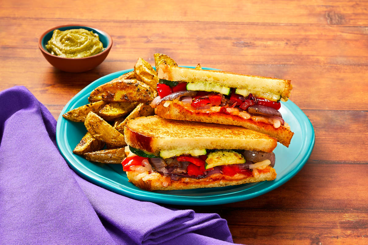 Double Red Pepper & Bacon Panini