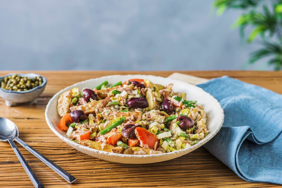 Salat nach Art Niçoise mit Thunfisch