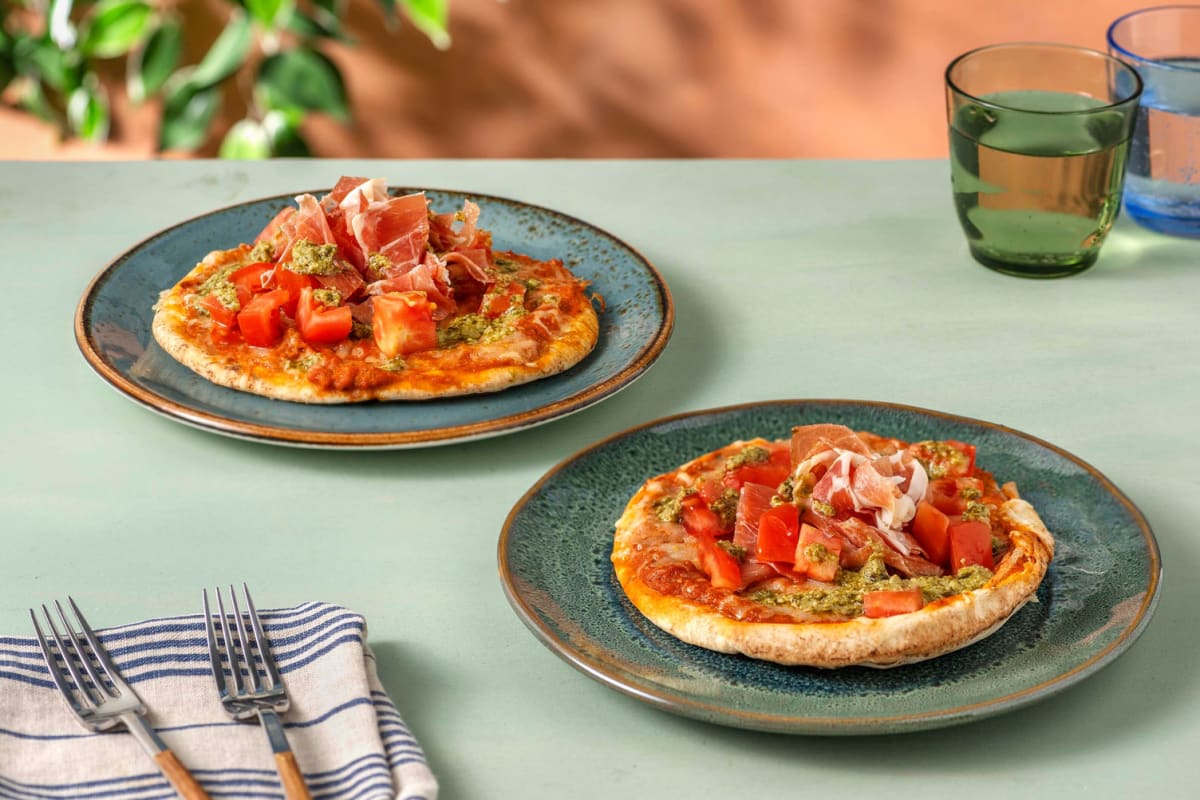 Pizzetta Prosciutto mit frischer Tomate