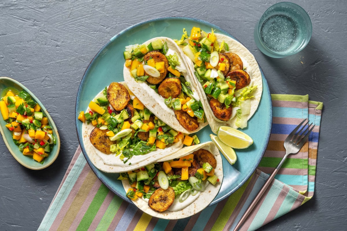 Plantain Tacos! Frittierte Kochbanane