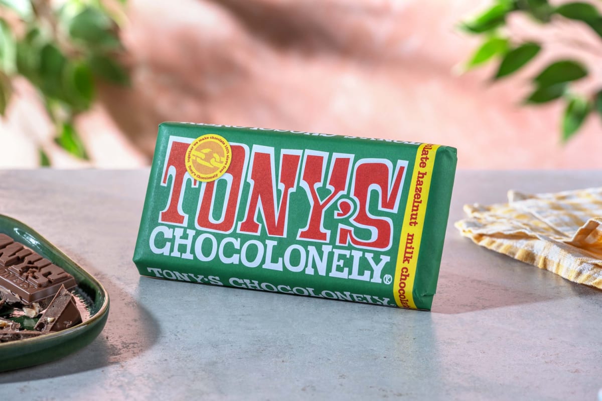 Tony's Chocolonely - Melkchocolade met hazelnoot