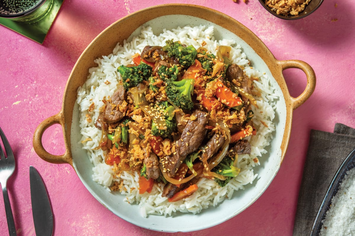 Easy Sesame Beef & Broccoli Stir-Fry