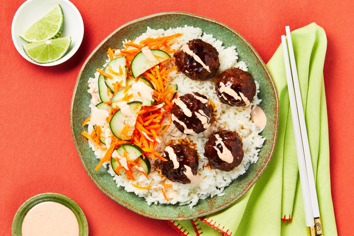 Banh Mi-Style Meatball Bowls