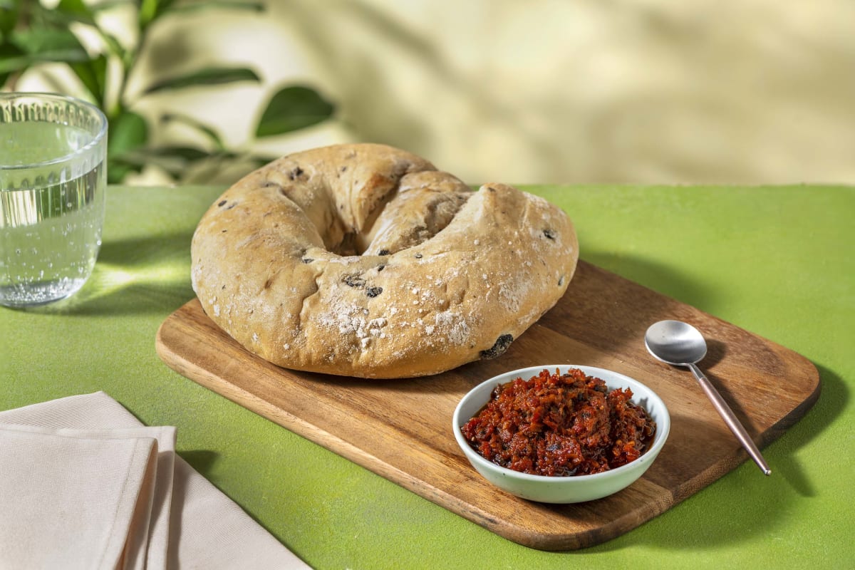 Dip duo | Couronne aux olives & Tapenade formaggio
