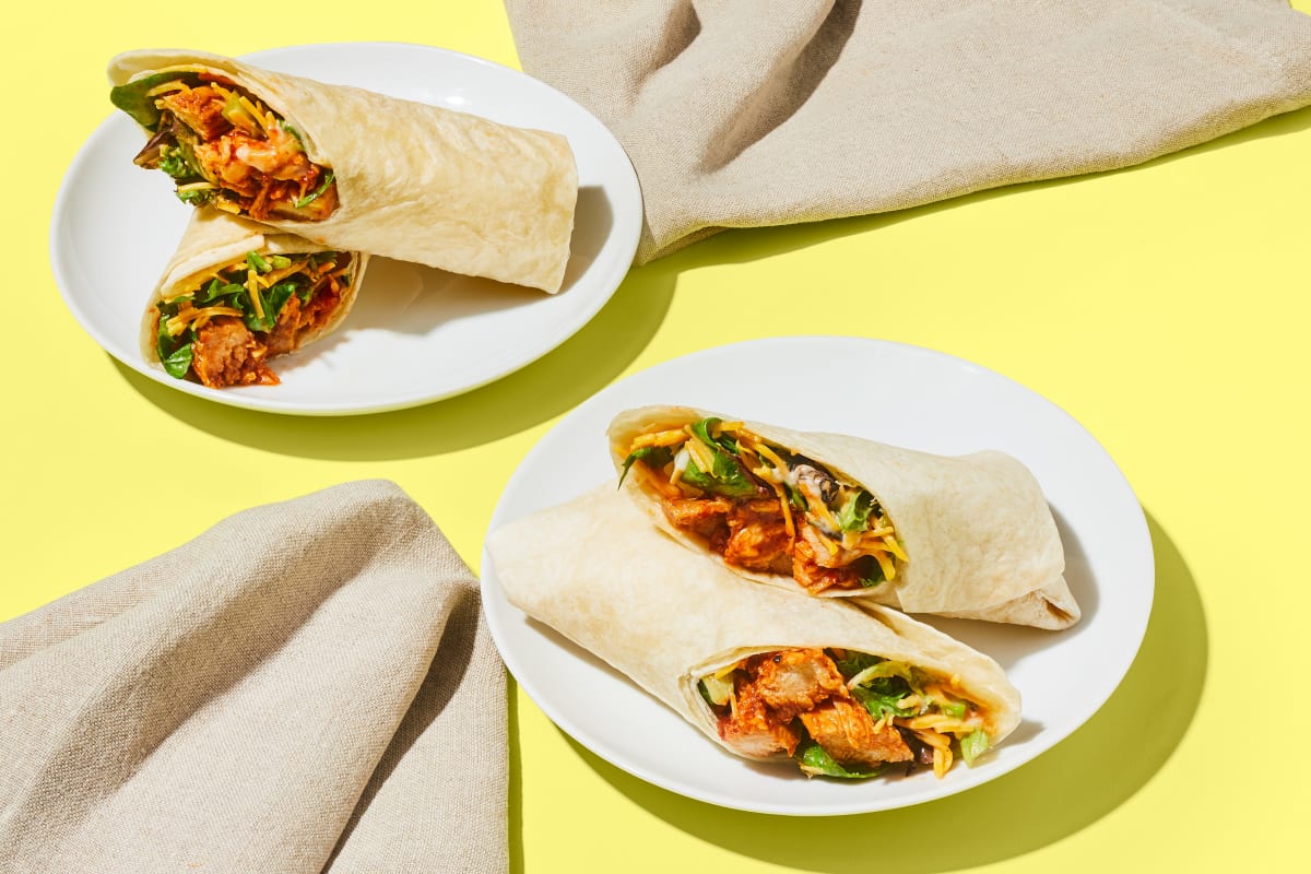 BBQ-Ranch Chicken Wraps
