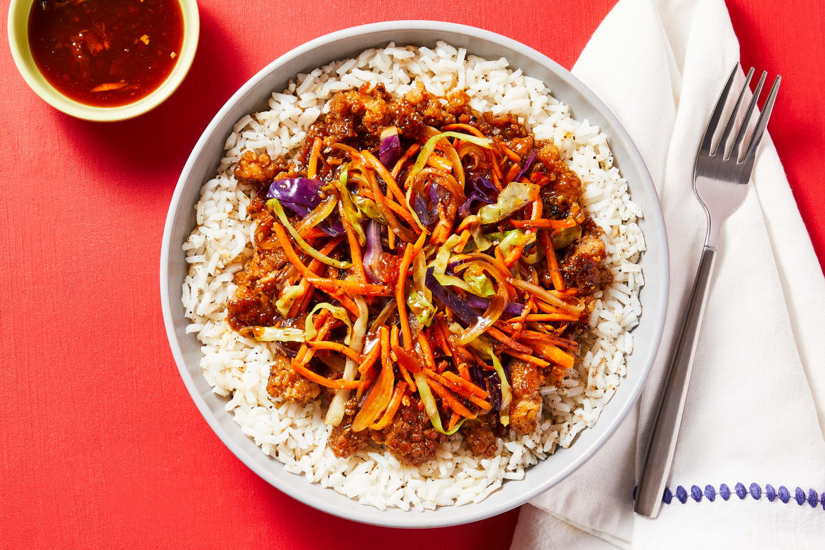 Organic Beef Egg Roll Rice Bowl