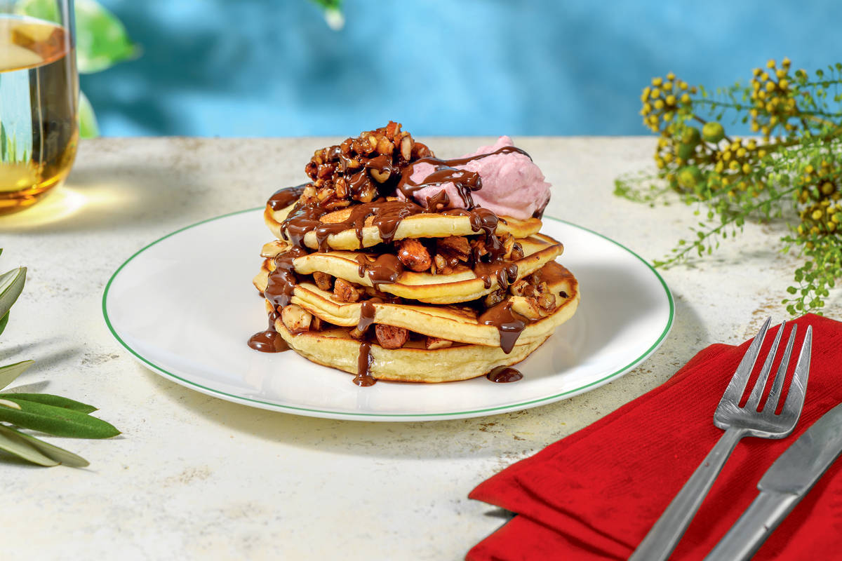 Merry Cherry Cream Pancake Stack Recipe HelloFresh