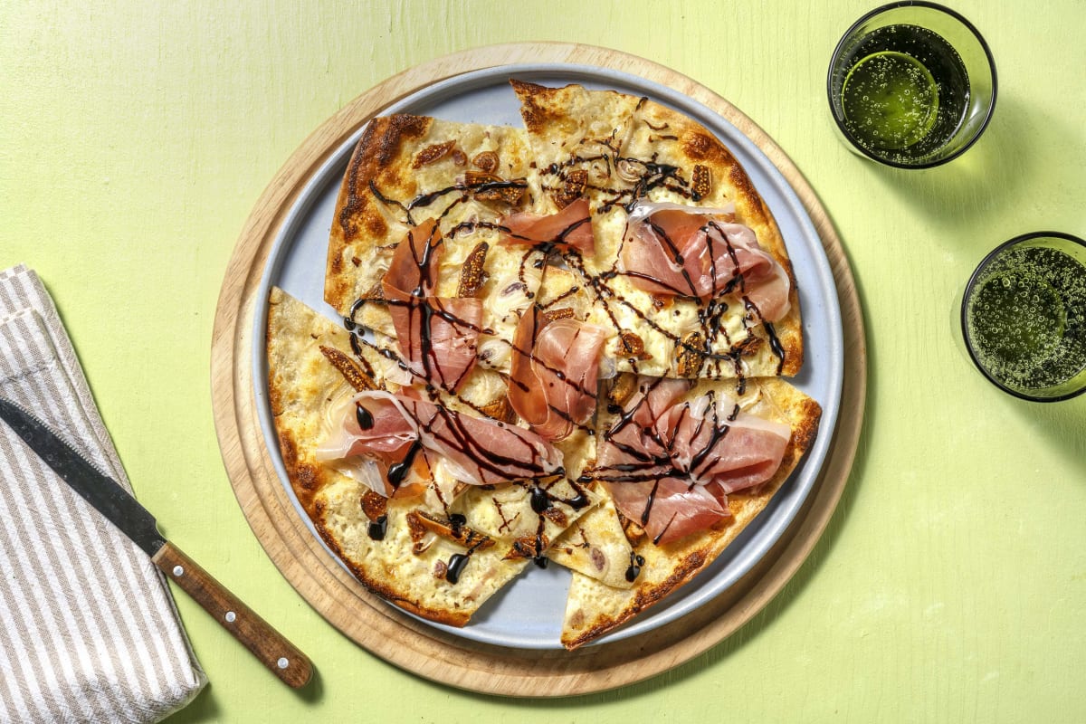 Flammkuchen met serranoham