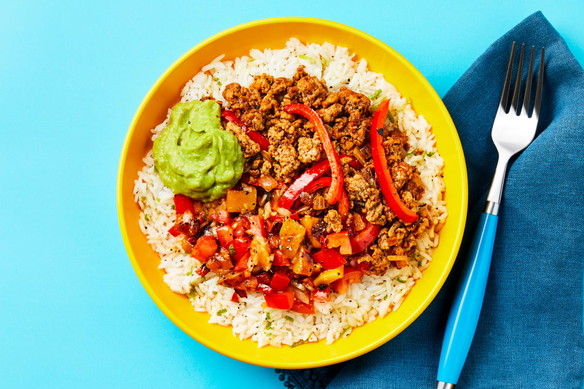 Spiced Beef Burrito Bowls