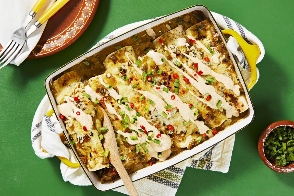 Salsa Verde Enchiladas