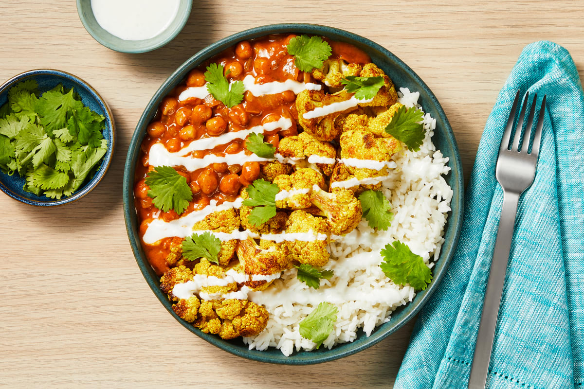 Shrimp, Cauliflower & Chickpea Tikka Masala