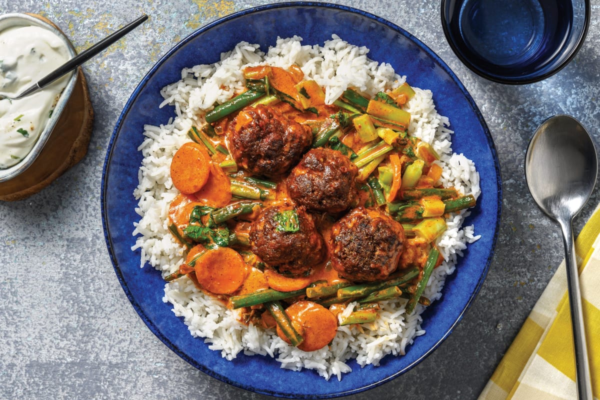 Mumbai Beef Meatball & Green Bean Curry