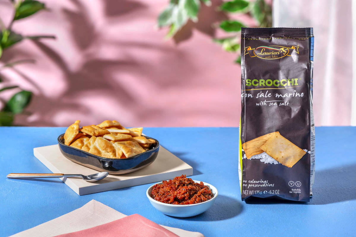 Dipduo Scrocchi & tapenade formaggio als extra Recept HelloFresh
