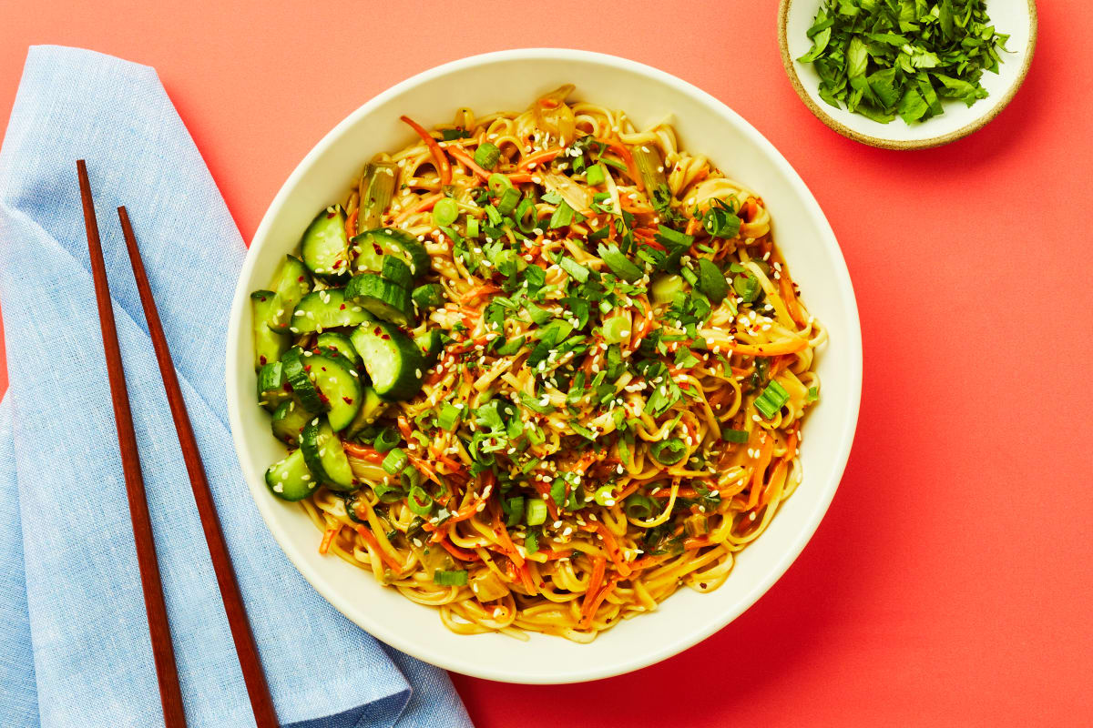 Beef & Peanut Sesame Noodle Stir-Fry