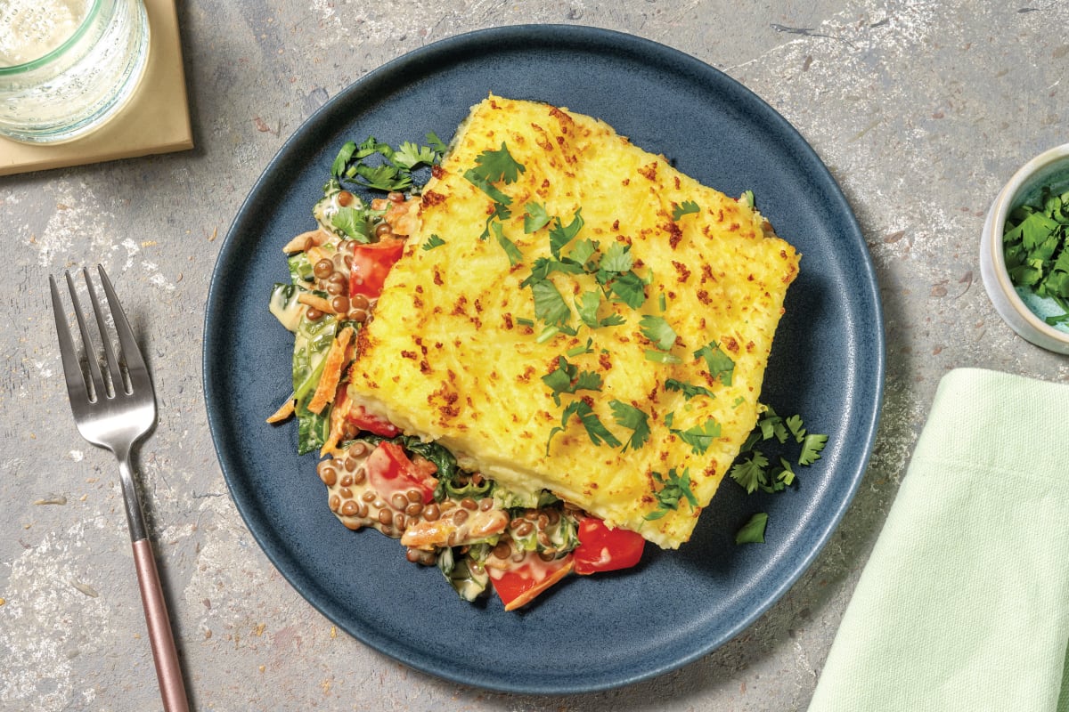 Caribbean Lentil & Veggie Pie