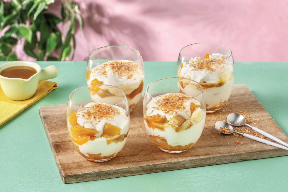 Peach & Passionfruit Brioche Trifles