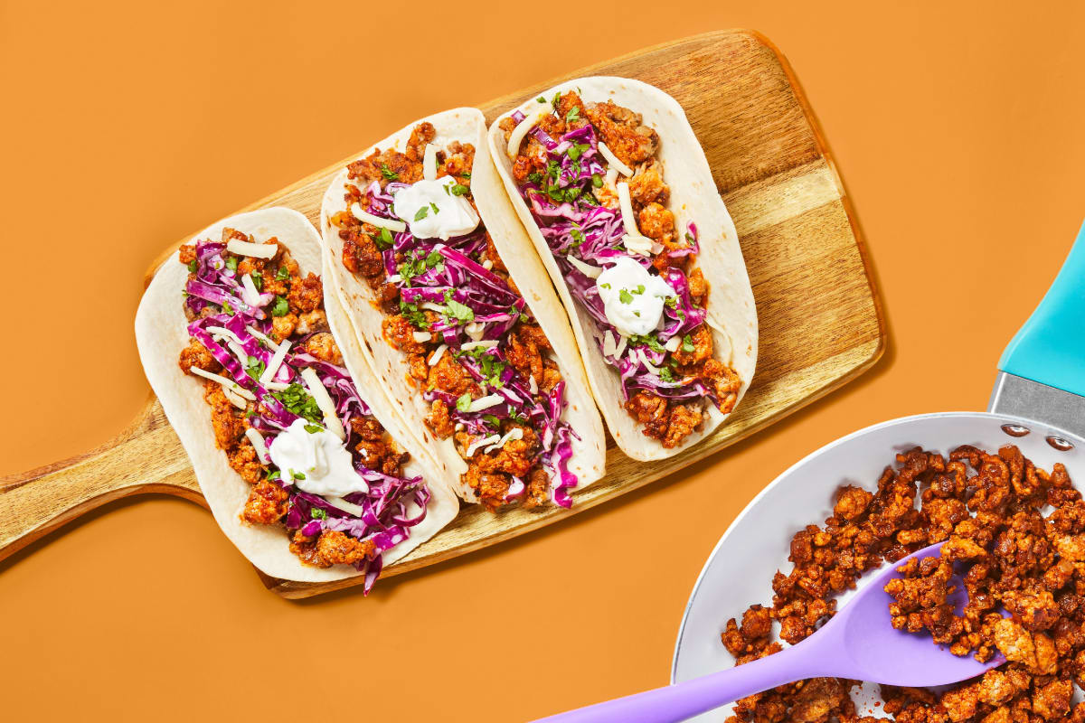 One-Pan Santa Fe Organic Beef Tacos