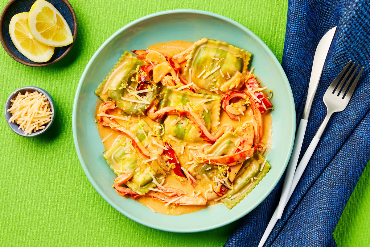 Shrimp & Spinach Ricotta Ravioli