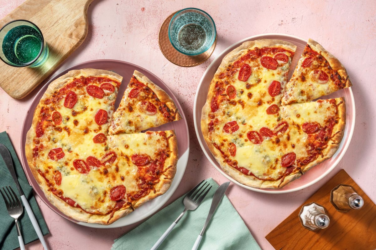 Pizza quattro formaggi - Double portion