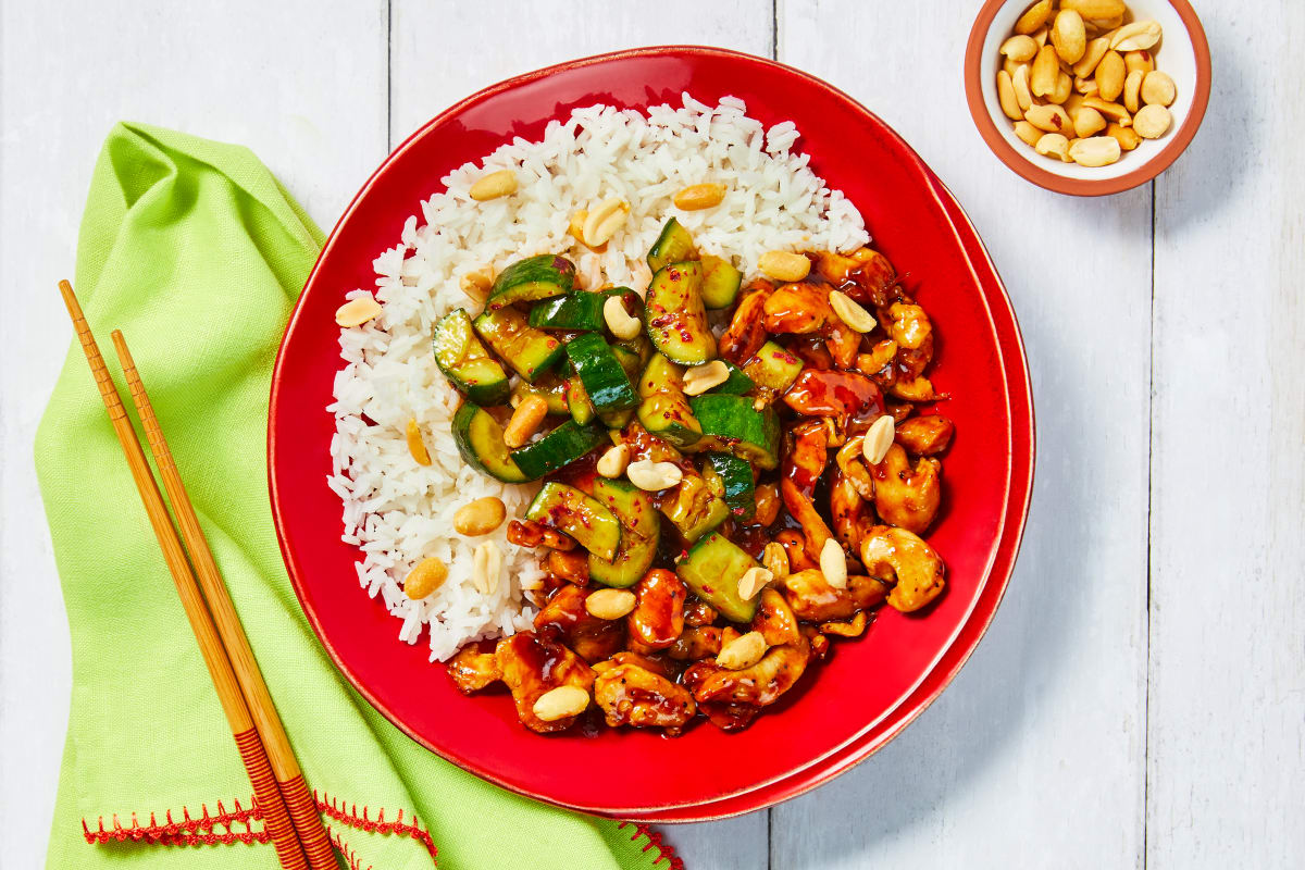 Ginger Chicken & Cauliflower Rice Bowls