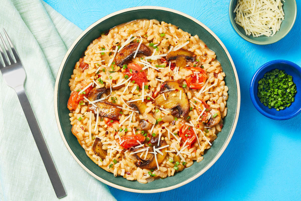 Chicken, Mushroom, & Chive Risotto