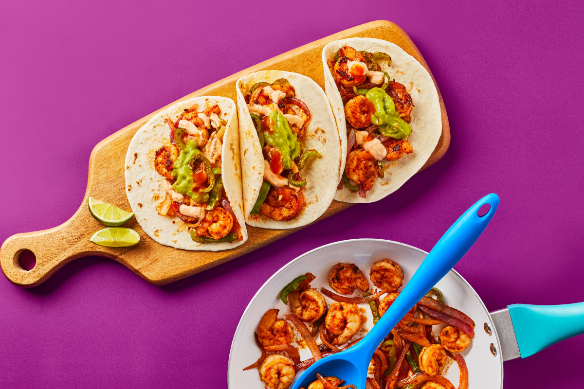 One-Pan Cantina Shrimp Fajitas