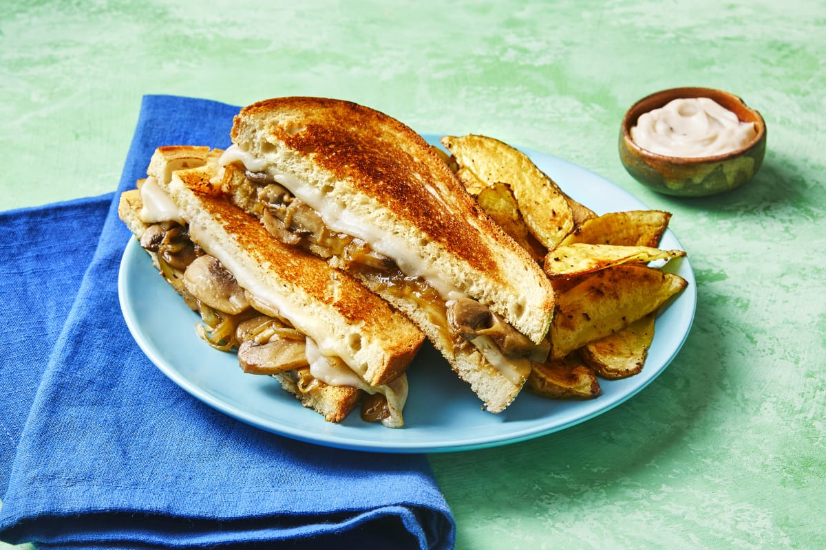 Alpine Chicken, Mushroom & Swiss Panini