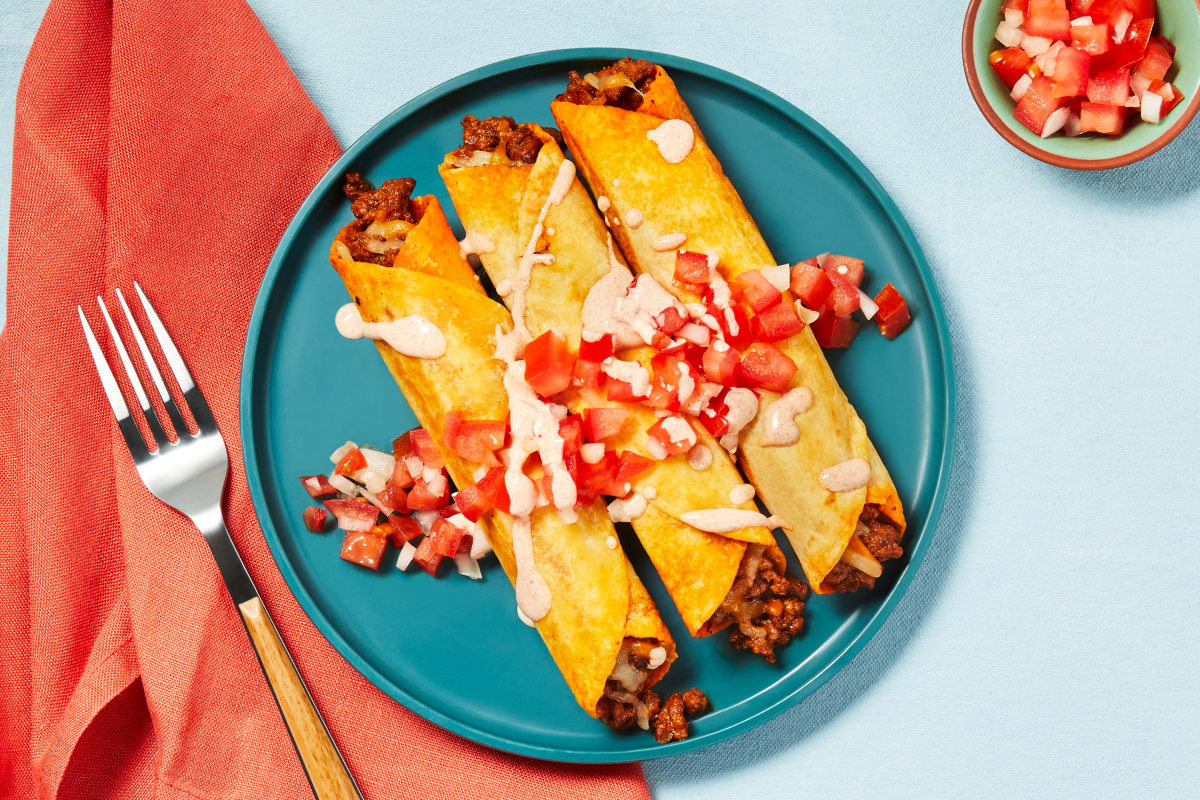 Beef Flautas Supreme Recipe HelloFresh