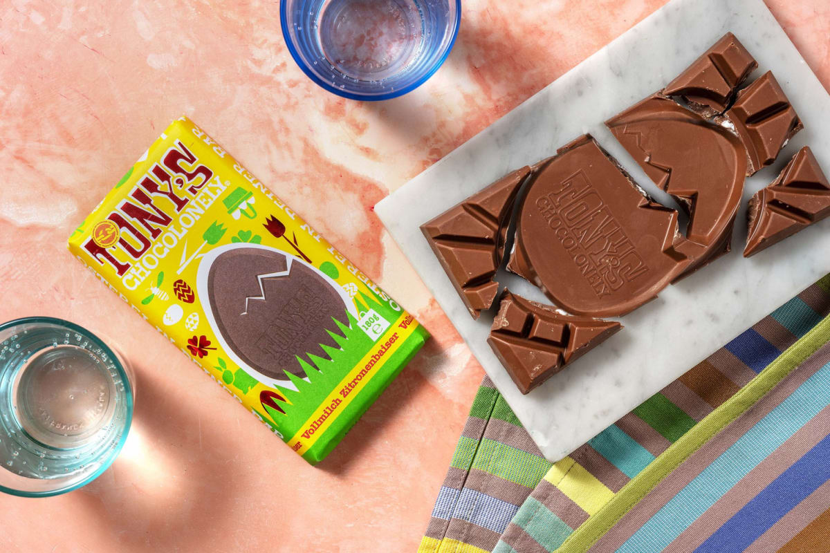 Tony's Chocolonely Vollmilchschokolade mit Zitronen-Baiser