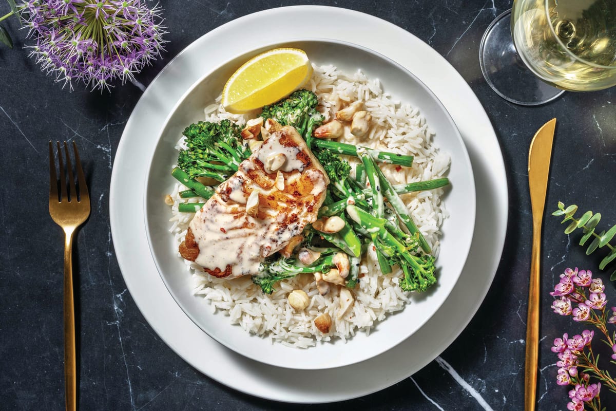 Pan-Seared John Dory & Sesame Greens